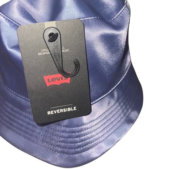 Levi's Reversible Bucket Hat NWT Unisex 90s Y2K Lightweight Packable Size Medium - Picture 3 of 5